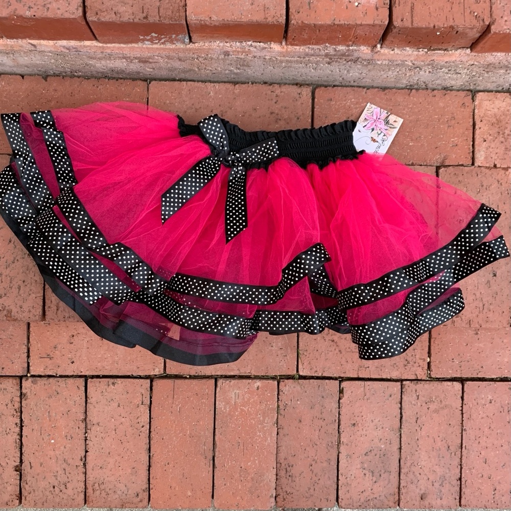 Brand New Link Tutu with Black & Polka Dot Details